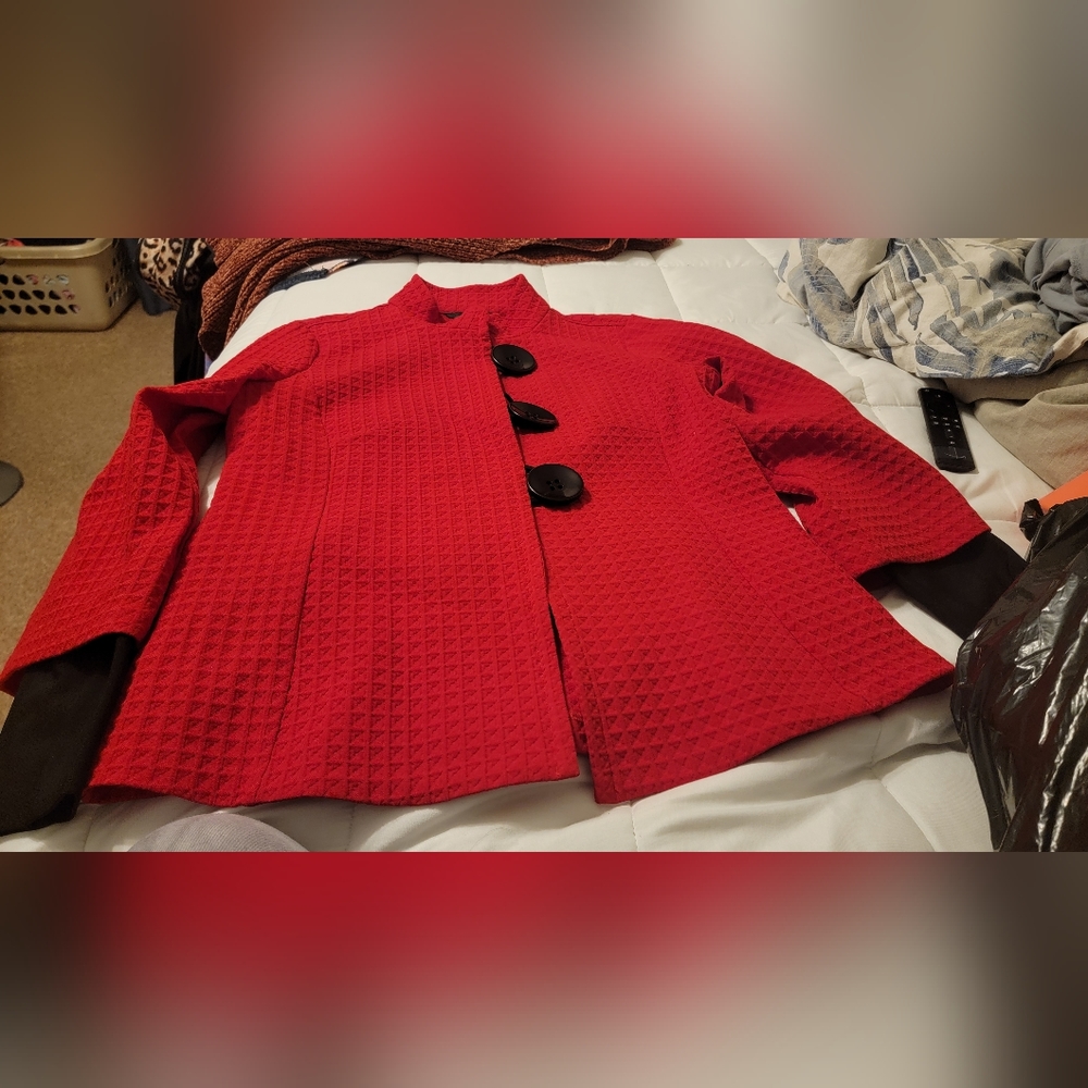 Ali Miles size Small Red and Black Jacket